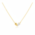 18K GOLD DIPPED CZ HEART SHAPE PENDANT DAINTY NECKLACE
