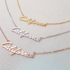 CALIFORNIA HANDWRITTEN PENDANT DAINTY NECKLACE