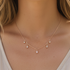 DELICATE RHINESTONE STATION NECKLACE