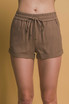 MID RISE LINEN SHORT