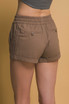 MID RISE LINEN SHORT