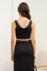 REVERSIBLE V NECK CROP TOP
