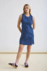 ROUND NECK SLEEVELESS MINI DRESS