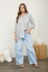 STRIPE COLLARED BUTTON DOWN SHIRT