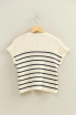 SLEEVELESS RIBBED STRIPED KNIT TOP