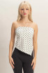 POLKA DOT TRIANGLE TUBE TOP