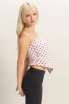 POLKA DOT TRIANGLE TUBE TOP