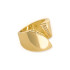 18K GOLD CZ RING