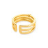 TRIPLE LAYER CZ GOLD RING