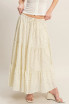 FLORAL TIERED MAXI SKIRT
