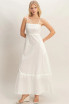 SCALLOP TRIM EYELET MAXI DRESS