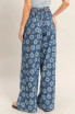 FLORAL WIDE LEG PANTS