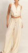 ELASTIC WAIST WIDE LEG FULL LENGTH PANTS