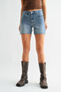 LOW RISE WALKING DENIM SHORT