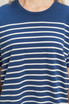 STRIPED SHORT SLEEVE KNIT TOP