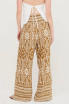 SMOCKED WAIST FLORAL PANTS