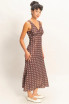 POLKA DOT SLEEVELESS MAXI DRESS