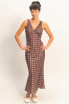 POLKA DOT SLEEVELESS MAXI DRESS