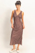 POLKA DOT SLEEVELESS MAXI DRESS