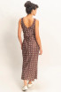 POLKA DOT SLEEVELESS MAXI DRESS