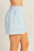SCALLOP TRIM HIGH WAISTED SHORTS