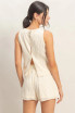 EYELET LINED ELASTIC SHORT