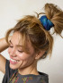 FULL BOHO BANDEAU HEADBAND - NAVY PATCHWORK