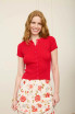 SNAP BUTTON SHORT SLEEVE KNIT CARDIGAN