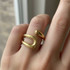BOHEMIAN GOLD ORGANIC OPEN RING