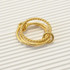 TWISTED GOLD DIP RING