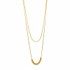 GOLD BEADED LAYERED NECKLACE