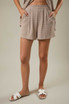 PLEATED DETAIL POCKETS SHORT
