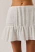 MID WAISTED LACE TRIM DETAIL MINI SKIRT