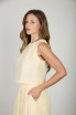TEXTURED SLEEVELESS BACK BUTTON TOP