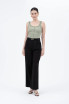 CONTRAST LINE STITCH KNIT TANK TOP