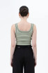 CONTRAST LINE STITCH KNIT TANK TOP