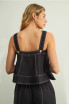 STITCH DETAILED SLEEVELESS TOP