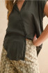 LIGHTWEIGHT BUTTON DOWN CAP SLEEVE SHIRT