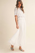LACE TRIM COTTON MAXI SKIRT