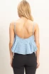 GINGHAM BUTTON FRONT CAMISOLE