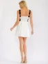 SQUARE NECK FLARE MINI  SIDE CUT OUT POCKETS FIT DRESS