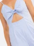 FRONT CUT OUT STRIPES WIDE LEG JUMPSUIT