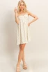 FLORAL PRINT TIE STRAP MINI DRESS