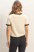 RIBBED CREW NECK SWEATER TOP