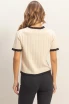 RIBBED CREW NECK SWEATER TOP