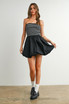 BUBBLE HEM MINI DRESS