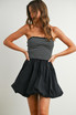 BUBBLE HEM MINI DRESS