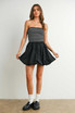 BUBBLE HEM MINI DRESS