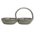 STONEWARE DOUBLE BOWL HANDLE