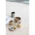 12 OZ. GLASS JAR CORK LID & WOOD SPOON